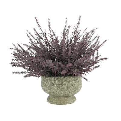Astilbe Arrangement in a Stone Pot