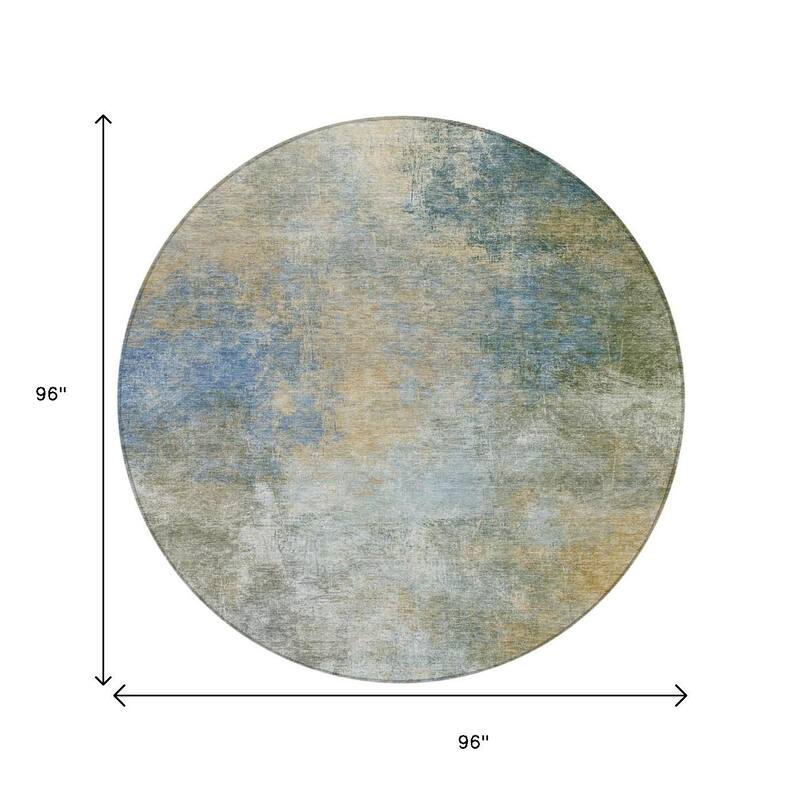 HomeRoots Abstract Transitional Rectangle Outdoor Rug