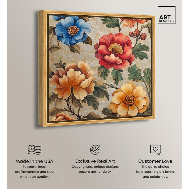 Golden Gardenia I Canvas by Art Remedy