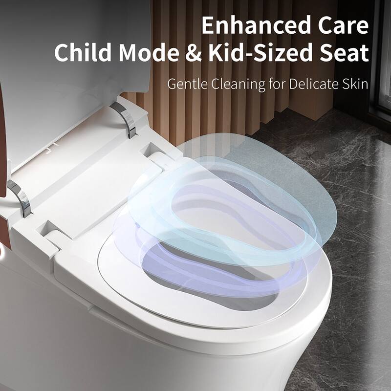 Smart Toilet Bidet One Piece Elongated with Built In Tank. Auto Open Close. Heated Seat. Warm Water. Dryer. CSA Certified