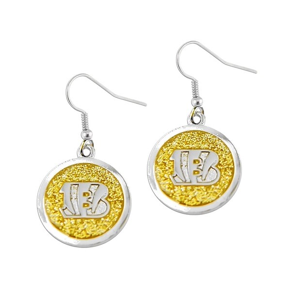 Cincinnati Bengals Logo Glitter Sparkle Dangle Earring Set Nfl Cincinnati Bengals Logo Glitter Sparkle Dangle Earring Set Nfl Charm Gift