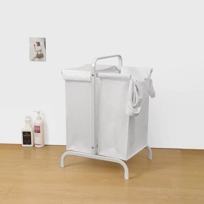 110L 2-Tier Laundry Hamper Large Oxford Clothes Basket Sorter