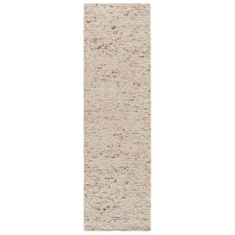 SAFAVIEH Handmade Natural Fiber Edel Wool Rug - 2'3" x 8' Runner - Beige