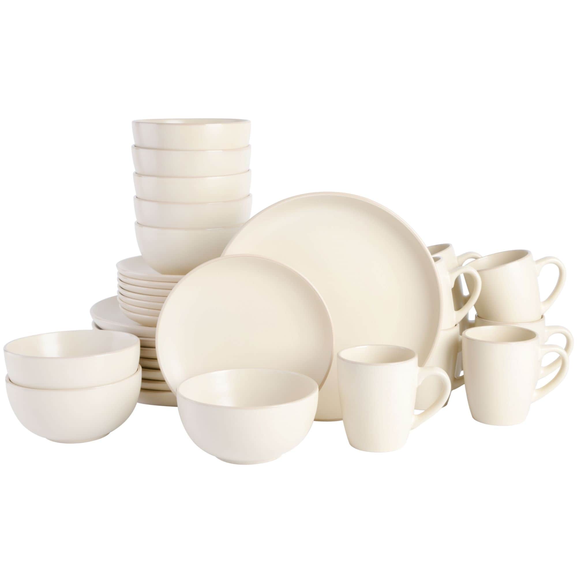 Gibson Home Rockaway 32-Piece Stoneware Dinnerware Set