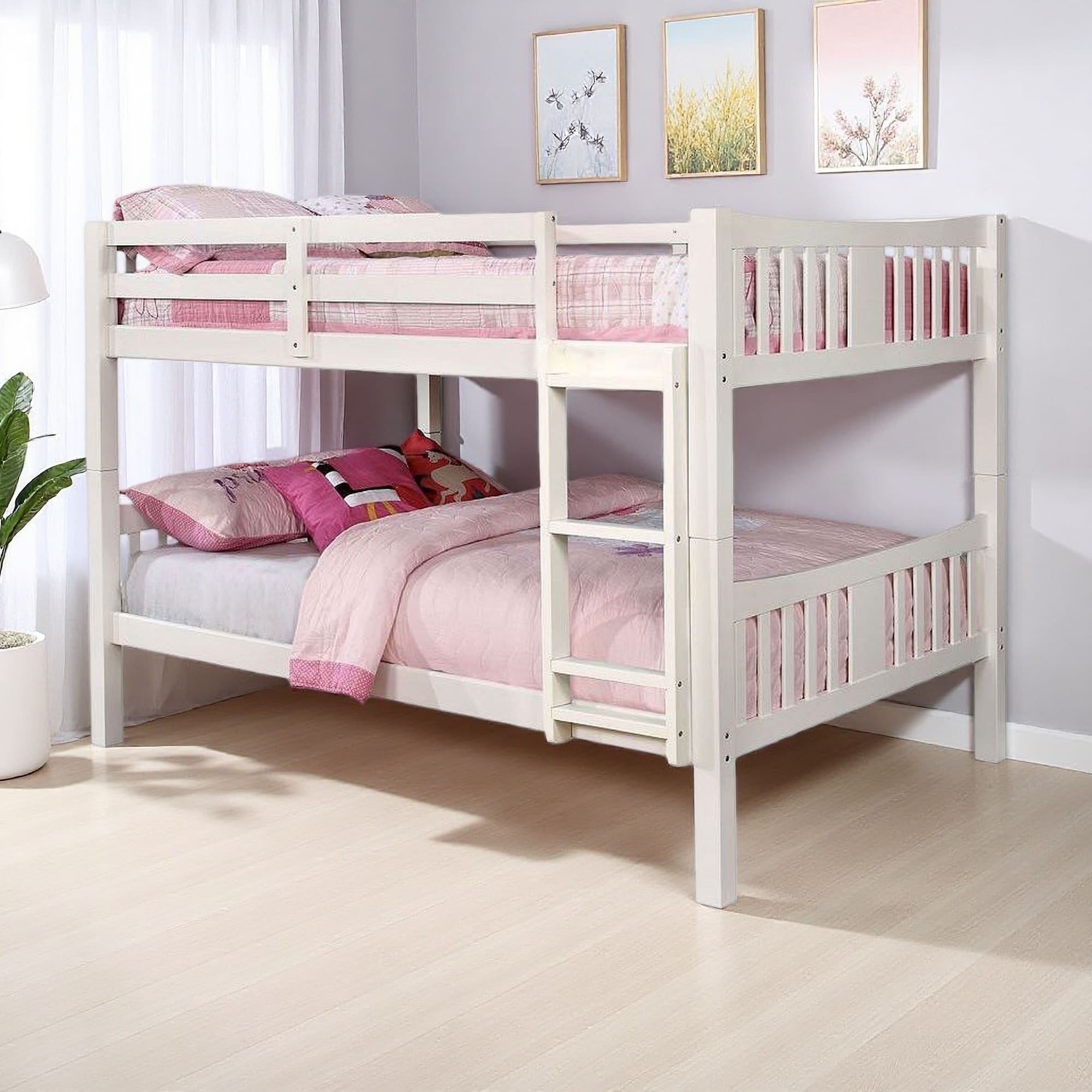 Full over Full Wood Bunk with Ladder