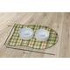 Plaid Pet Feeding Mat for Dogs and Cats