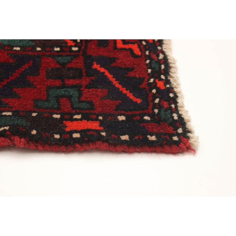 ECARPETGALLERY Hand-knotted Andelz Red Wool Rug - 4' 2" x 6' 9"