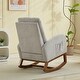 preview thumbnail 76 of 75, Upholstered Rocking Chair Nursery Chair with High Back and Side Pocket