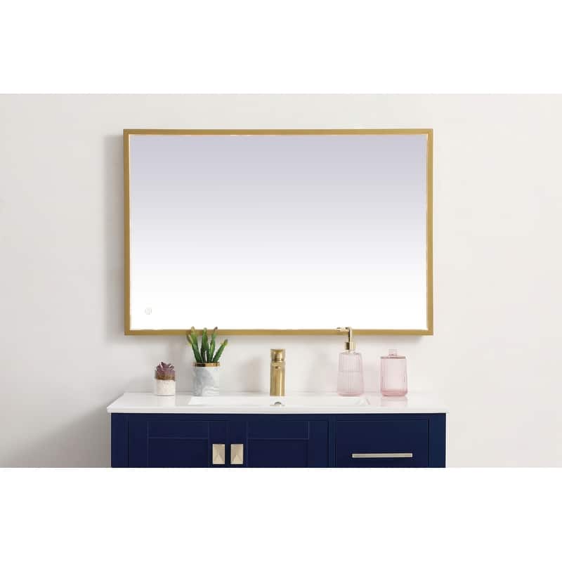 Indigo Home 24x36 inch LED mirror with adjustable color temperature