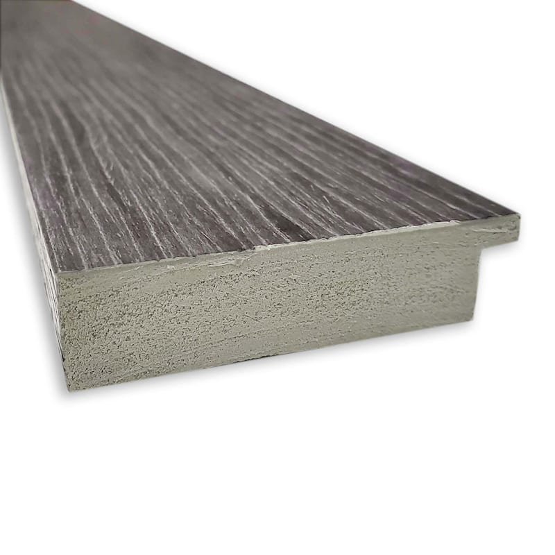 Pinstripe Plank Grey Framed Natural Corkboard Bulletin Board