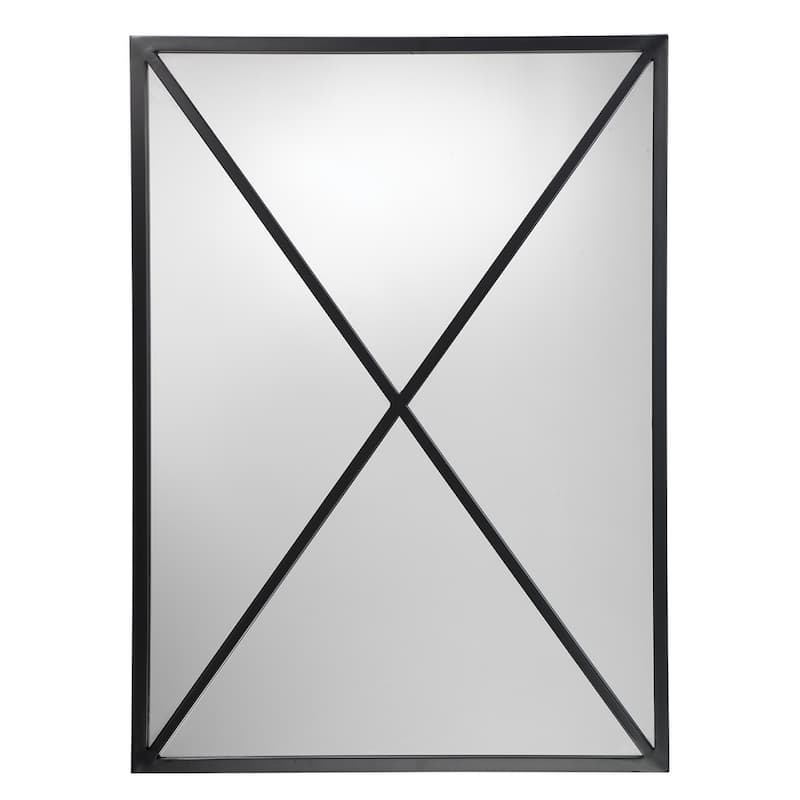 Alden Décor Jackson Iron Rectangle Mirror