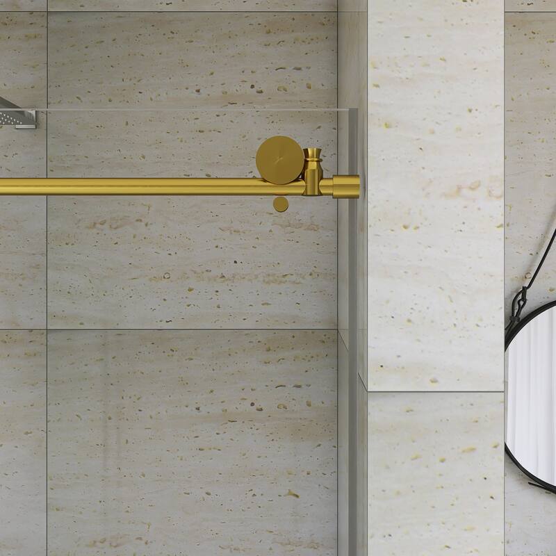 60" x 76" Sliding Frameless Shower Door - 60'' x 0.31'' x 76''