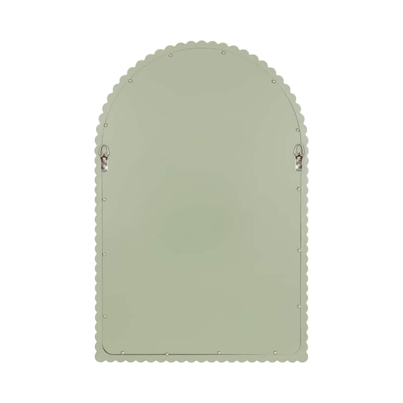 Kate and Laurel Scallia Wooden Arch Mirror