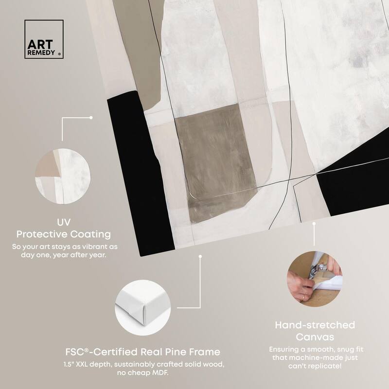 Neutral Forms II Canvas by Art Remedy, Gallery Wrapped