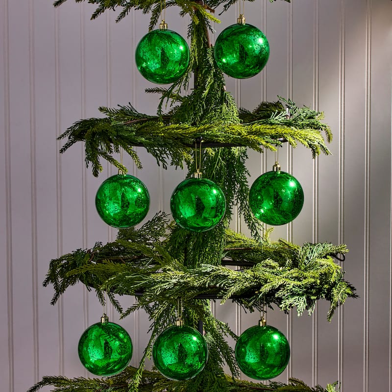 100mm Shatterproof Plastic Mercury Ball Ornament
