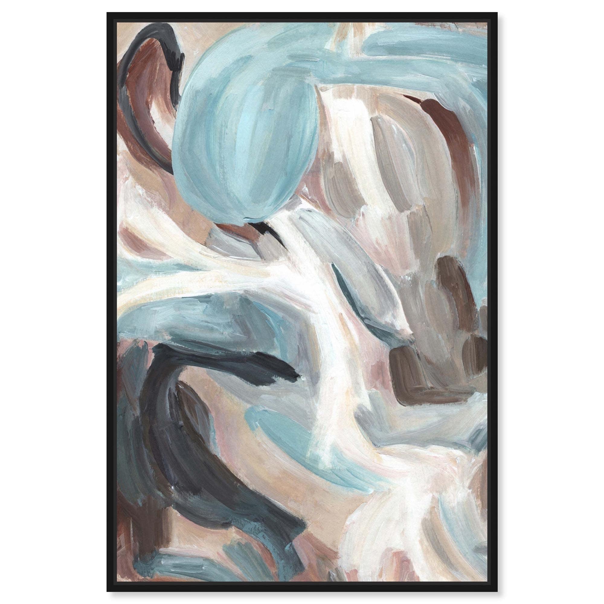 Modern Shapes I Living Room Decor Canvas Print by Art Remedy