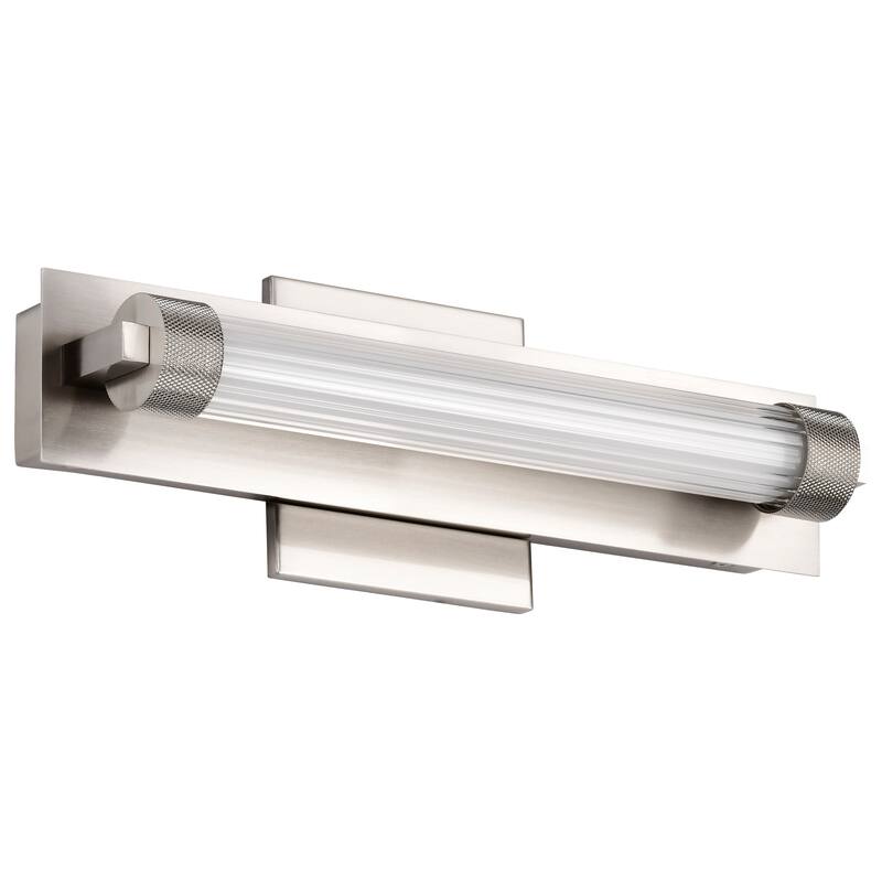 Larissa 14 Inch LED Vanity 3000K CCT Brushed Nickel Finish Opaque Glass - Brushed Nickel