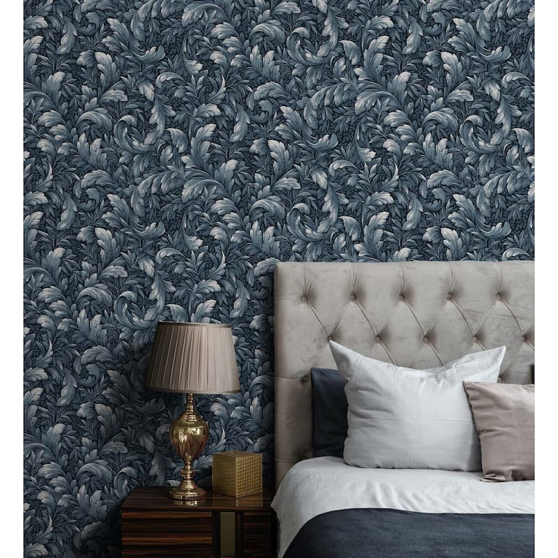 NextWall Acanthus Trail Peel and Stick Wallpaper