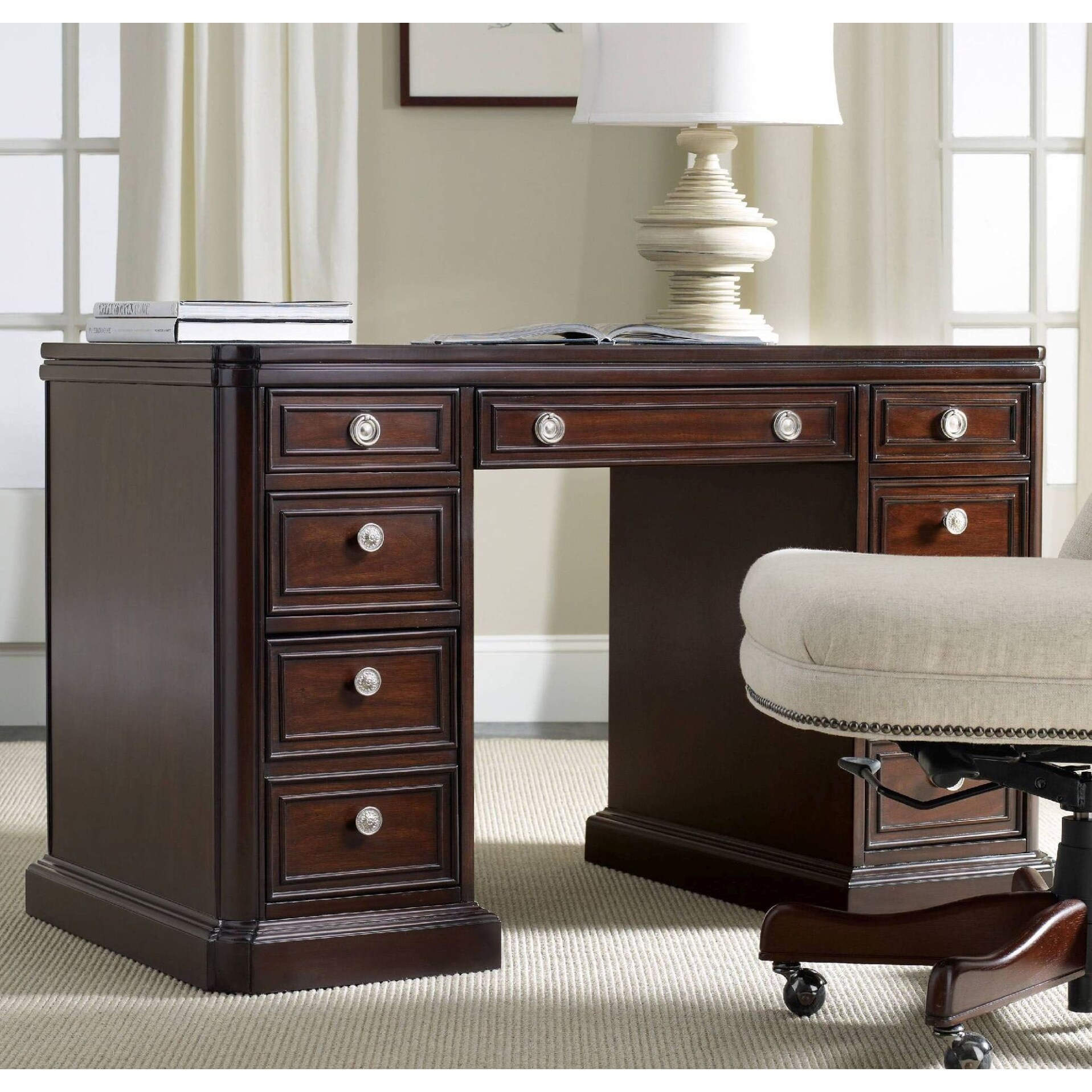 Shop Hooker Furniture 5083 10302 48 Wide Hardwood Executive Desk