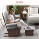 preview thumbnail 30 of 43, HOMCOM Nursery Glider Rocking Chair with Ottoman Cushion Seating