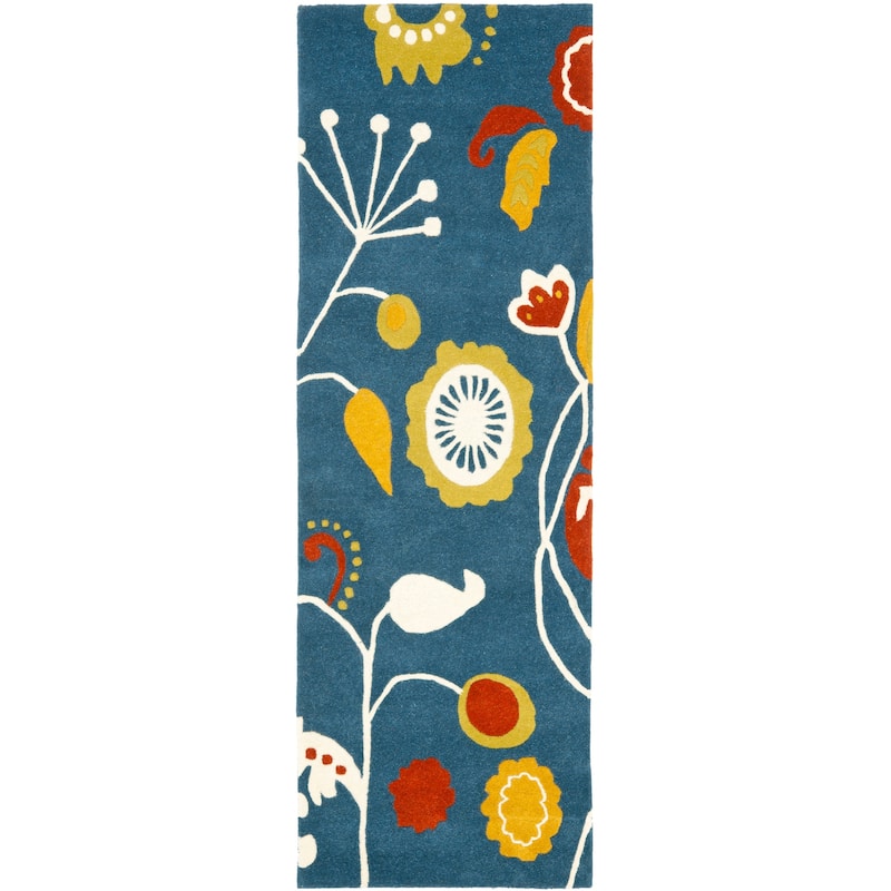 SAFAVIEH Handmade Soho Kaleena Floral N.Z. Wool Rug