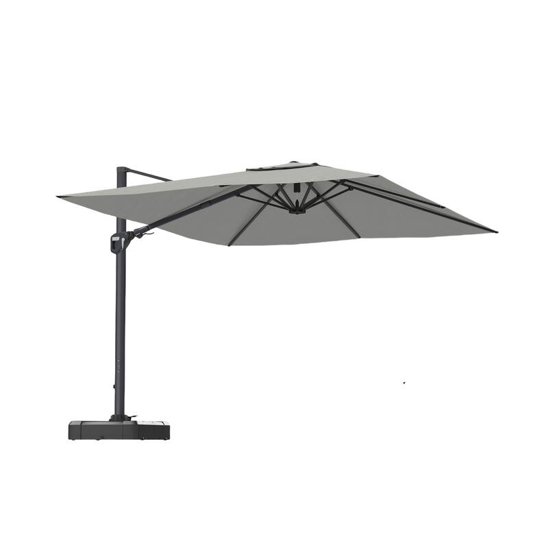 11FT Square Cantilever Aluminum Patio Umbrella, without Umbrella Base