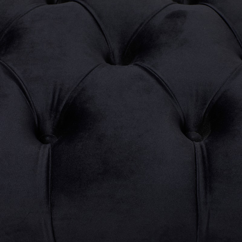 Velvet Bench with Gold Legs - Gray, Black or White - Roche River Decor