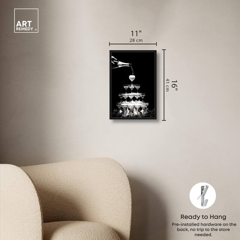 Flow of Fizz Canvas by Art Remedy