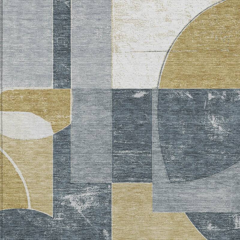 HomeRoots Geometric Modern Rectangle Outdoor Rug