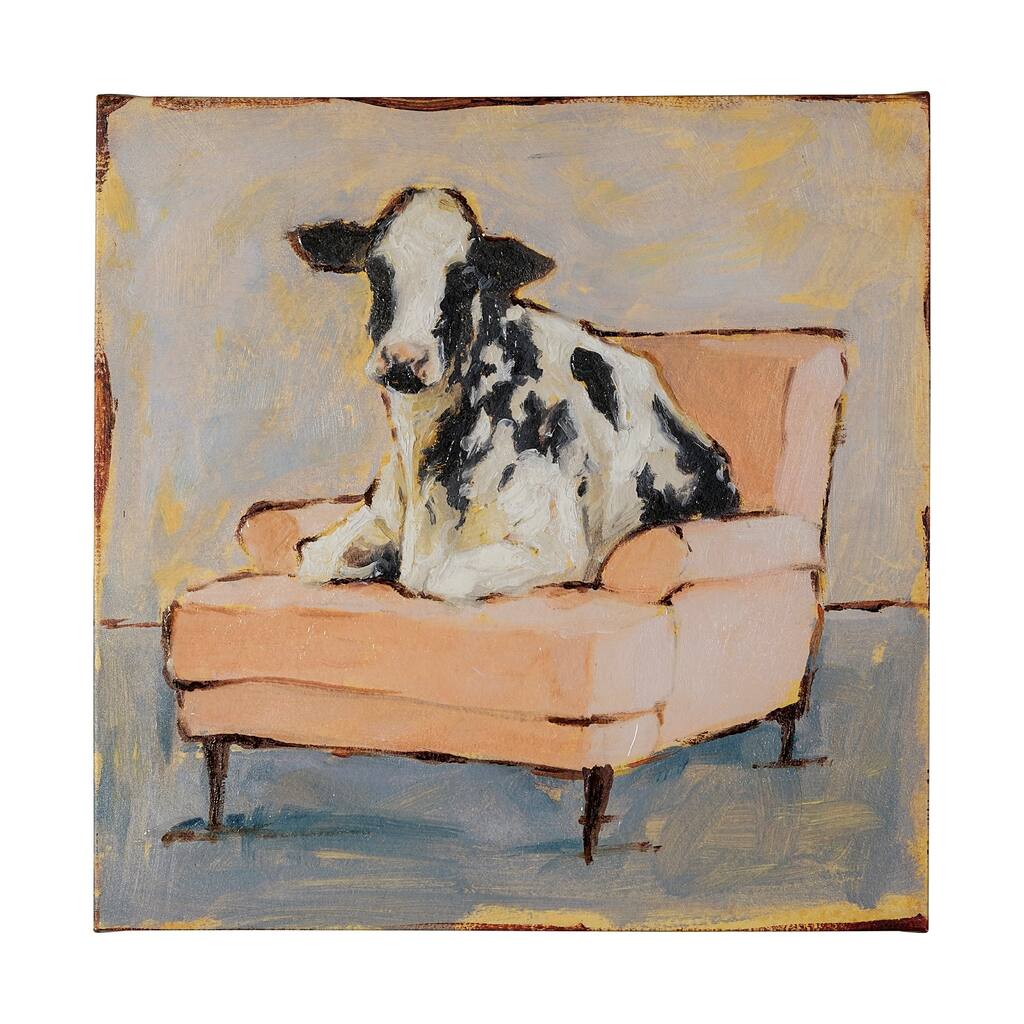 Moo-ving II (41 x 41) Canvas Art Print