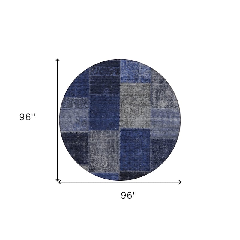 HomeRoots Patchwork Transitional Rectangle Outdoor Rug