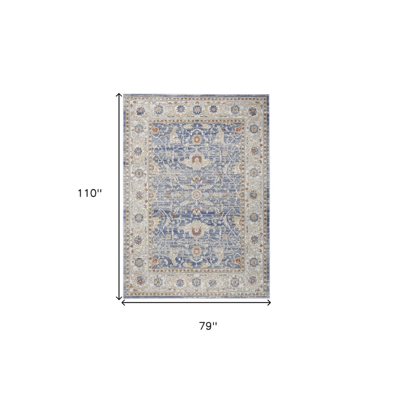 Nevu Power Loomed Area Rug By HomeRoots - 110' X '79' X '0.5