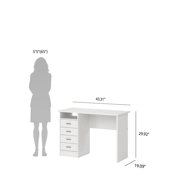 Porch & Den Skylar 4-drawer Desk