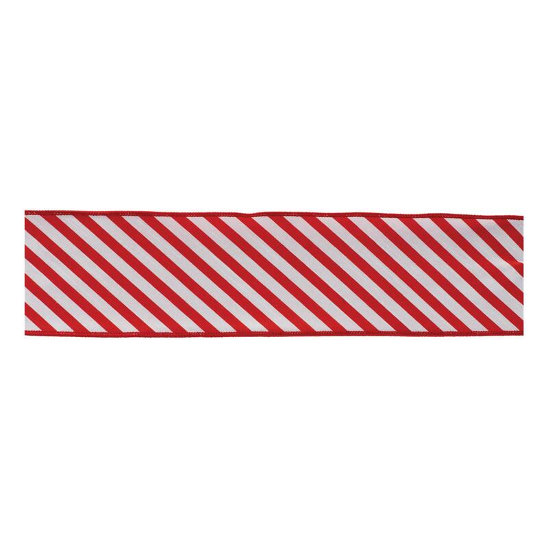Striped Wired Ribbon (Set of 2) - N/A