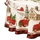 preview thumbnail 5 of 5, Vintage Christmas Tree Farm Holiday Tablecloth 60x84 Oval