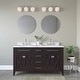preview thumbnail 13 of 18, 3 Light Bathroom Vanity Light in Multiple Finishes with Opal Glass Shades Chrome