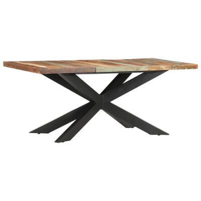 Dining Table 70.9"x35.4"x29.9" Solid Reclaimed Wood - Brown