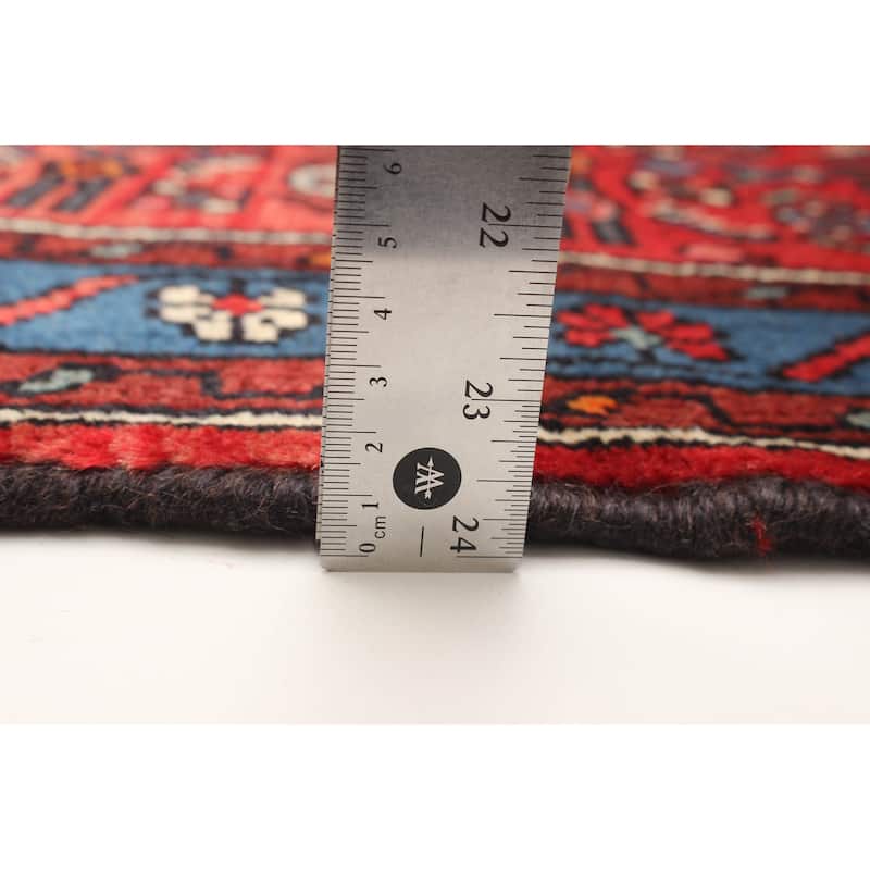 ECARPETGALLERY Hand-knotted Andelz Red Wool Rug - 2' 7" x 9' 8"
