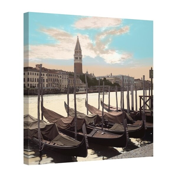 Easy Art Prints Alan Blaustein's 'Campanile Vista with Gondolas #1' Premium Canvas Art