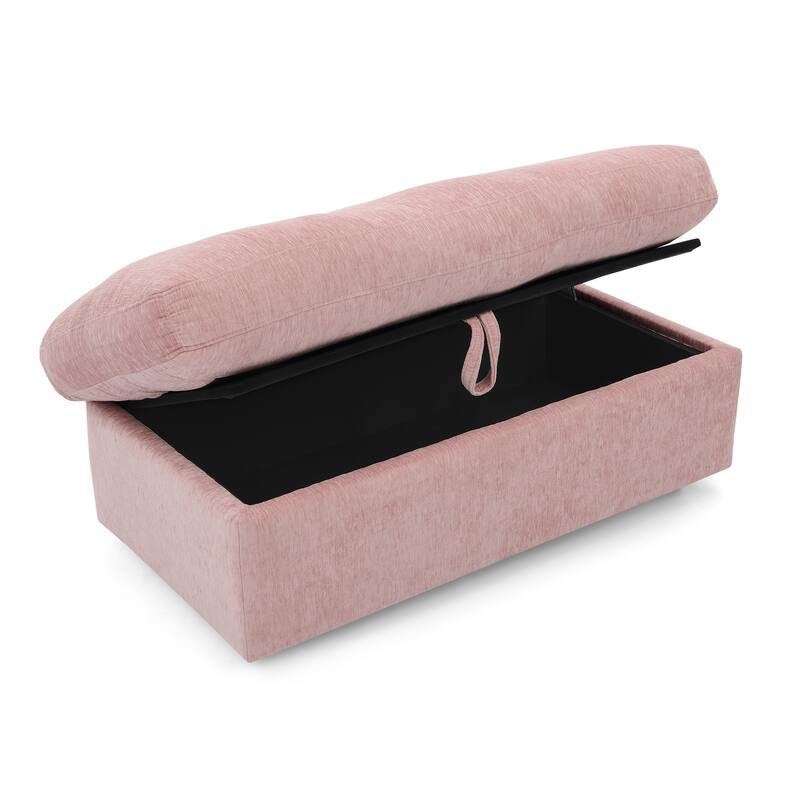 Double Recliner Chair with Adjustable Backrest, Storage Ottoman, USB Port & Phone Stand