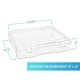 preview thumbnail 3 of 5, Sorbus Set of 3 Wide Hanging File Organizer Bin, Interior 10"x12" Clear Plastic Stackable for Document Storage