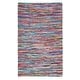 preview thumbnail 27 of 49, SAFAVIEH Handmade Rag Rug Ljubika Casual Stripe Cotton Rug with Fringe 5' x 8' - Multi - Rectangle