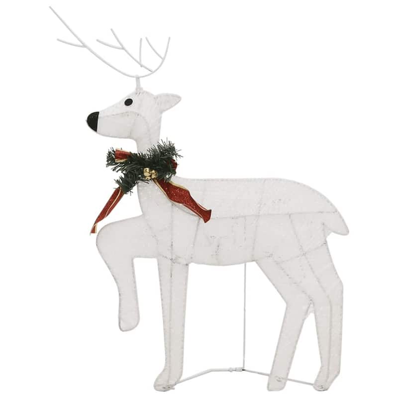 Garden 6pc Reindeer Christmas Decoration Set, 120 LEDs, Cool White
