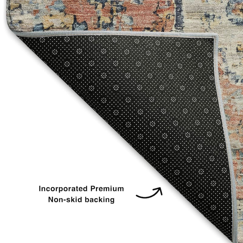 Premium Washable Super Soft Vintage Traditional Mayfield Rug