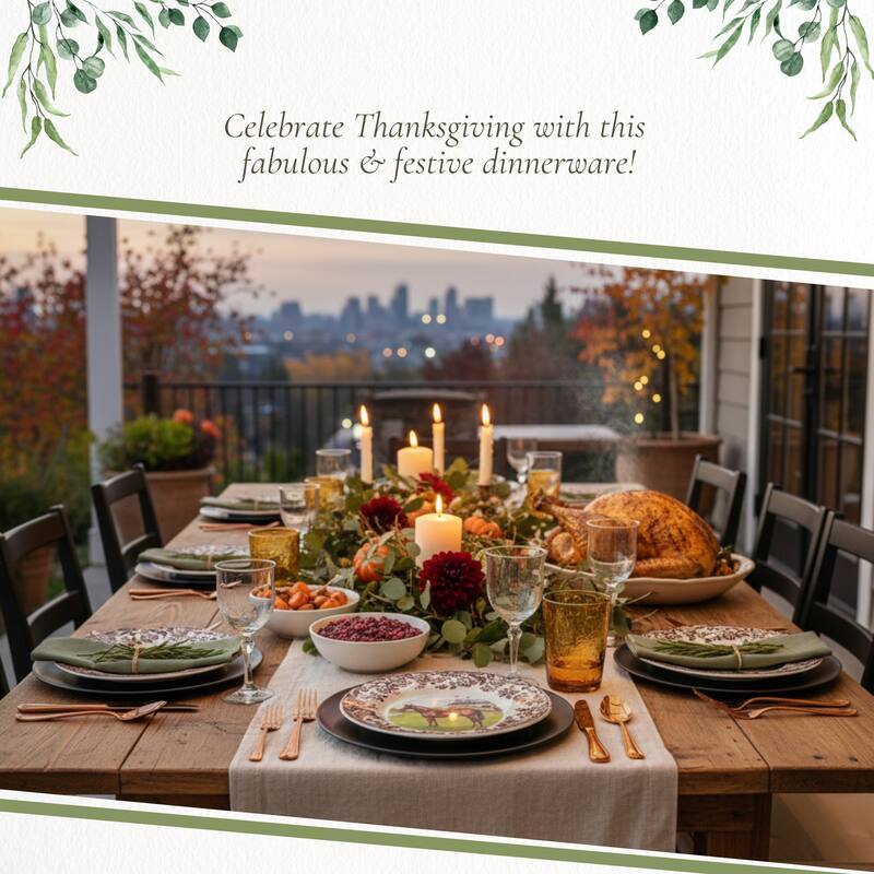 Spode Woodland Horse Motif Salad Plate - 8x8