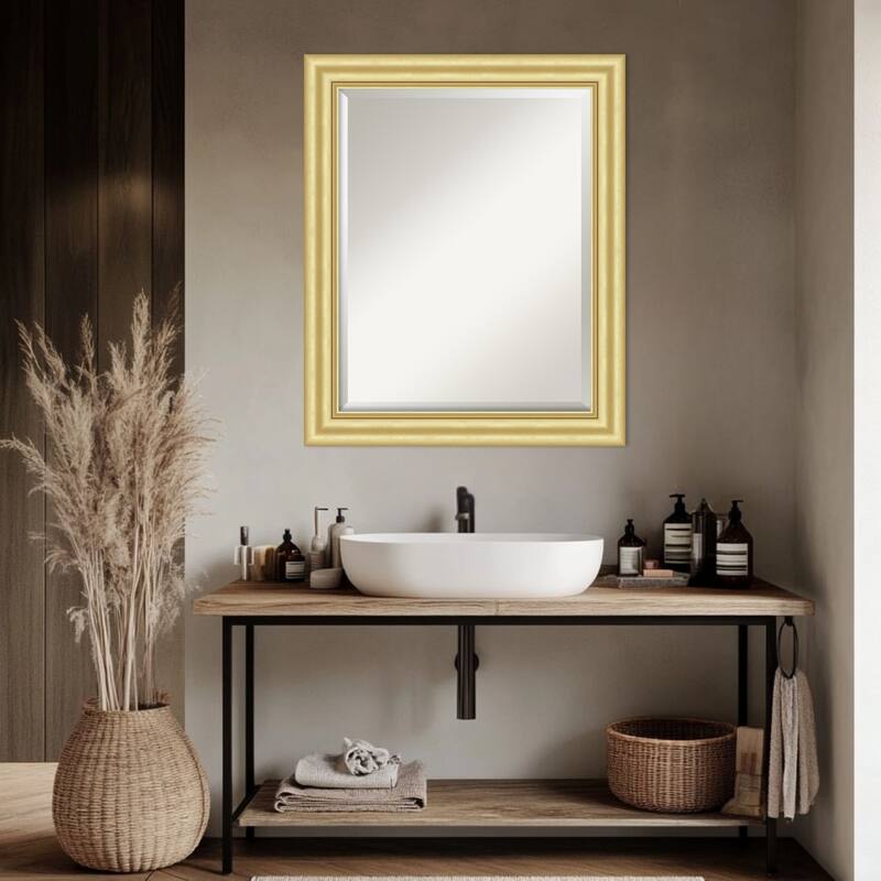 Sophia Beveled Framed Bathroom Vanity Wall Mirror