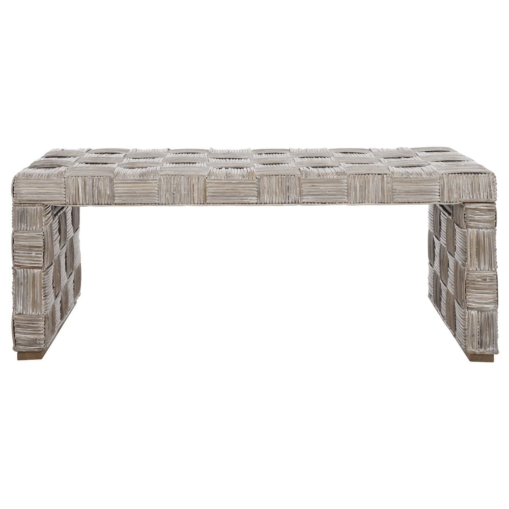 SAFAVIEH Dalina Rattan Coffee Table. - 47" W x 26" D x 18" H - 47Wx26Dx18H