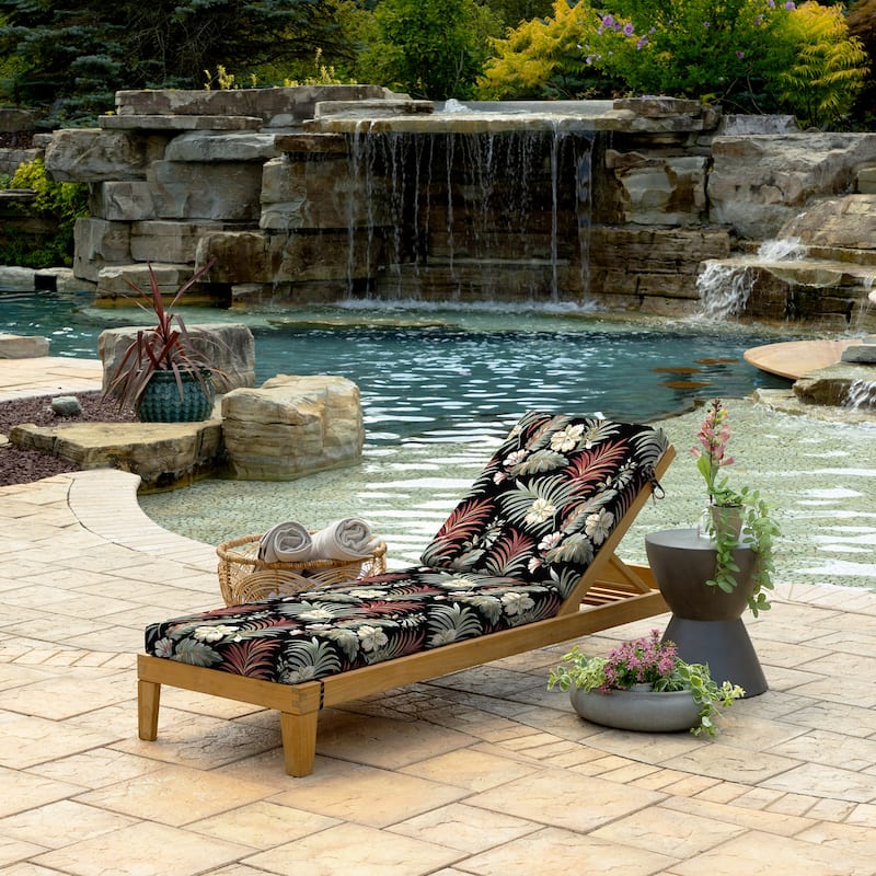 ARDEN Foam Outdoor Chaise Lounge Cushion, 21 x 72