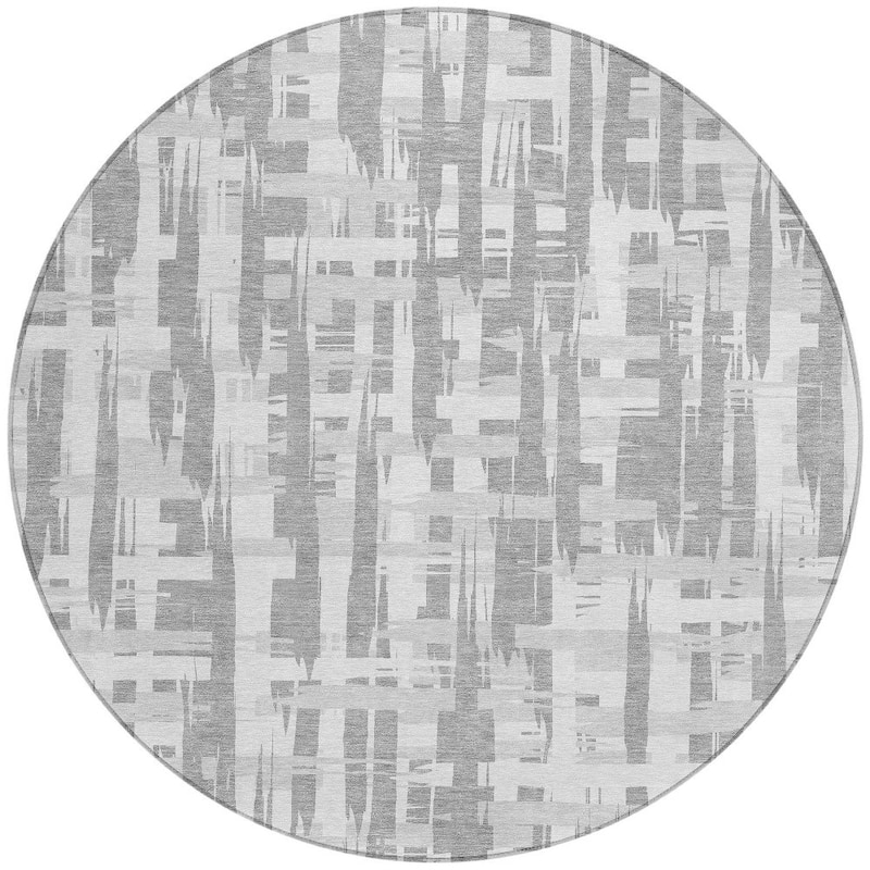 HomeRoots Striped Transitional Rectangle Outdoor Rug