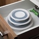 preview thumbnail 4 of 2, Progressive International Progressive Prepworks Thinstore Collapsible Prep/Storage Bowls with Lids - Set of 3, Dark Pastels